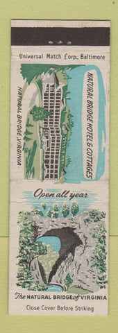 Matchbook Cover - Natural Bridge Hotels VA