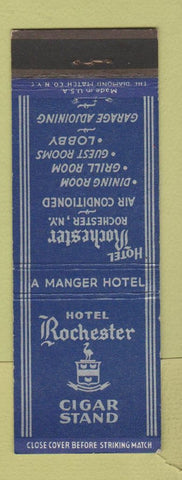 Matchbook Cover - Hotel Rochester NY Cigar Stand