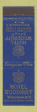 Matchbook Cover - Hotel Woodruff Weatertown NY