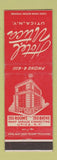 Matchbook Cover - Hotel Utica NY