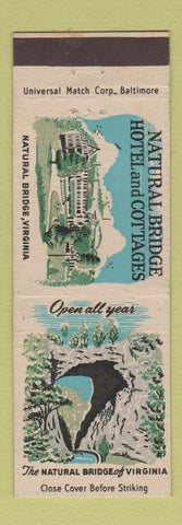 Matchbook Cover - Natural Bridge Hotels VA