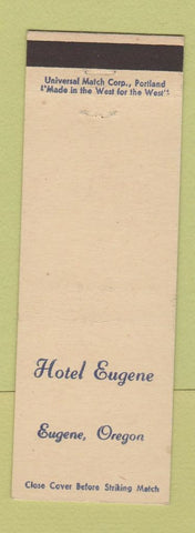 Matchbook Cover - Hotel Eugene OR
