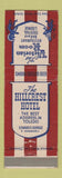 Matchbook Cover - Hillcrest Hotel Toledo OH Victorian Room