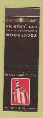 Matchbook Cover - Hollenden Hotel Cleveland OH