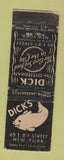 Matchbook Cover - Dick's Seafood New York City WEAR