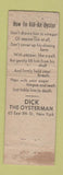 Matchbook Cover - Dick's Seafood New York City WEAR