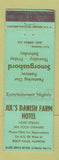 Matchbook Cover - Jul's Danish Farm Hotel Rock Falls IL
