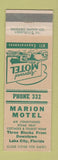 Matchbook Cover - Marion Motel Lake City FL WEAR