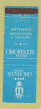 Matchbook Cover - Hotel Mindoro Castellon Spain Moyano