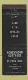 Matchbook Cover - Honeymoon Cottages Niagara Falls ON