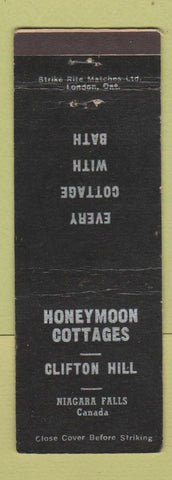 Matchbook Cover - Honeymoon Cottages Niagara Falls ON