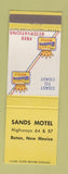 Matchbook Cover - Sands Motel Raton NM Best Western