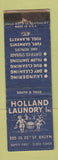 Matchbook Cover - Holland Laundry Brooklyn NY WORN
