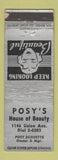Matchbook Cover - Posy's Beauty Salon Milwaukee? WORN