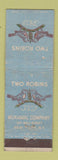 Matchbook Cover - Two Robins Mukamal Company Jewish New York City WEAR