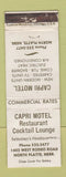 Matchbook Cover - Capri Motel Restaurant North Platte NE WORN