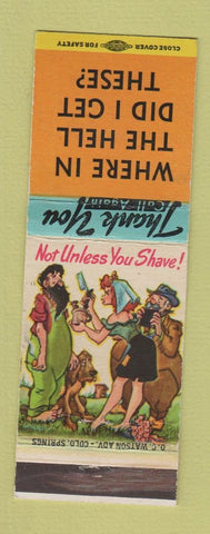 Matchbook Cover - Dutch's Liquors Colorado Springs hillbilly WEAR