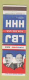 Matchbook Cover - Lyndon B Johnson Fort President