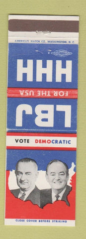 Matchbook Cover - Lyndon B Johnson Fort President