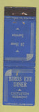 Matchbook Cover - Birds Eye Diner Castleton VT WORN