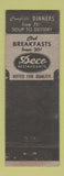 Matchbook Cover - Deco Coffee Restaurants WEAR
