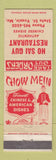 Matchbook Cover - Ho Sai Guy Chinese Restaurant Veazie ME