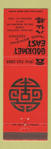 Matchbook Cover - Gourmet East Chinese Restuarant Ossining NY