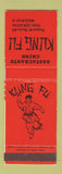 Matchbook Cover - Kung Fu Chinese Restaurant Madrid Spain