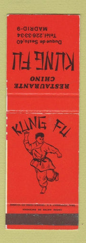 Matchbook Cover - Kung Fu Chinese Restaurant Madrid Spain