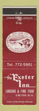 Matchbook Cover - Exeter Inn NH DD Bean WEAR