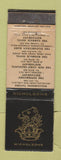 Matchbook Cover - Nicholsons Taverns UK England