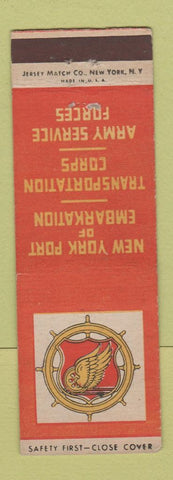 Matchbook Cover - New York Port of Embarkation Army Transport New York City