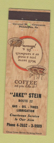 Matchbook Cover - Jake Stein oil gas