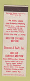 Matchbook Cover - Molino Service oil gas restaurant Port Clinton PA