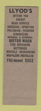 Matchbook Cover - Lloyd's Sevice oil gas Cleveland Heights OH