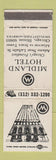 Matchbook Cover - Midland Hotel Chicago IL WEAR