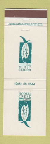 Matchbook Cover - Hookes Creek Forest Resort Australia