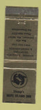 Matchbook Cover - Stump's Hope Island Inn LaConner WA