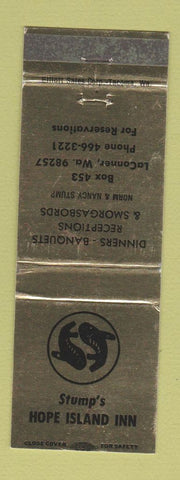 Matchbook Cover - Stump's Hope Island Inn LaConner WA