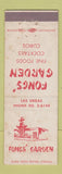 Matchbook Cover - Fongs' Garden Chinese Restaurant Las Vegas NV WORN
