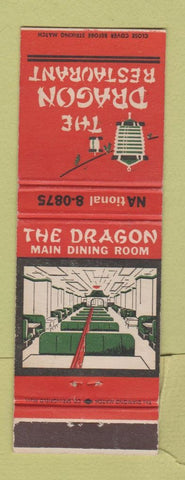 Matchbook Cover - Dragon Restaurant Washington DC