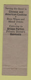 Matchbook Cover - Good Earth Chinese Restaurant Washington DC