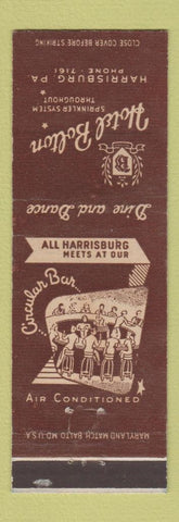 Matchbook Cover - Hotel Bolton Harrisburg PA WEAR
