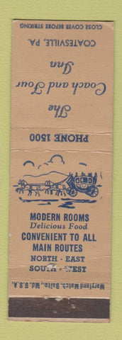Matchbook Cover - Coach and Four Inn Coatesville PA