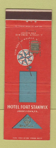 Matchbook Cover - Hotel Fort Stanwix Johnstown PA