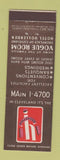 Matchbook Cover - Hotel Hollenden Cleveland OH