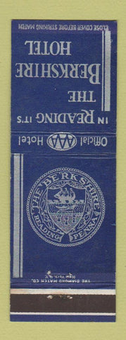 Matchbook Cover - Berkshire Hotel Reading PA