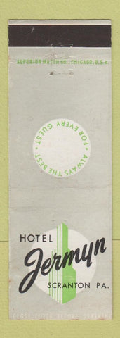 Matchbook Cover - Hotel Jermyn Scranton PA