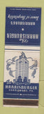 Matchbook Cover - Harrisburger Hotel Harrisburg PA