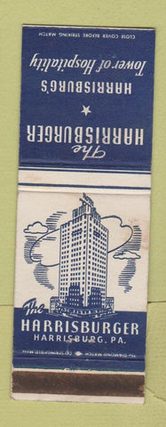 Matchbook Cover - Harrisburger Hotel Harrisburg PA